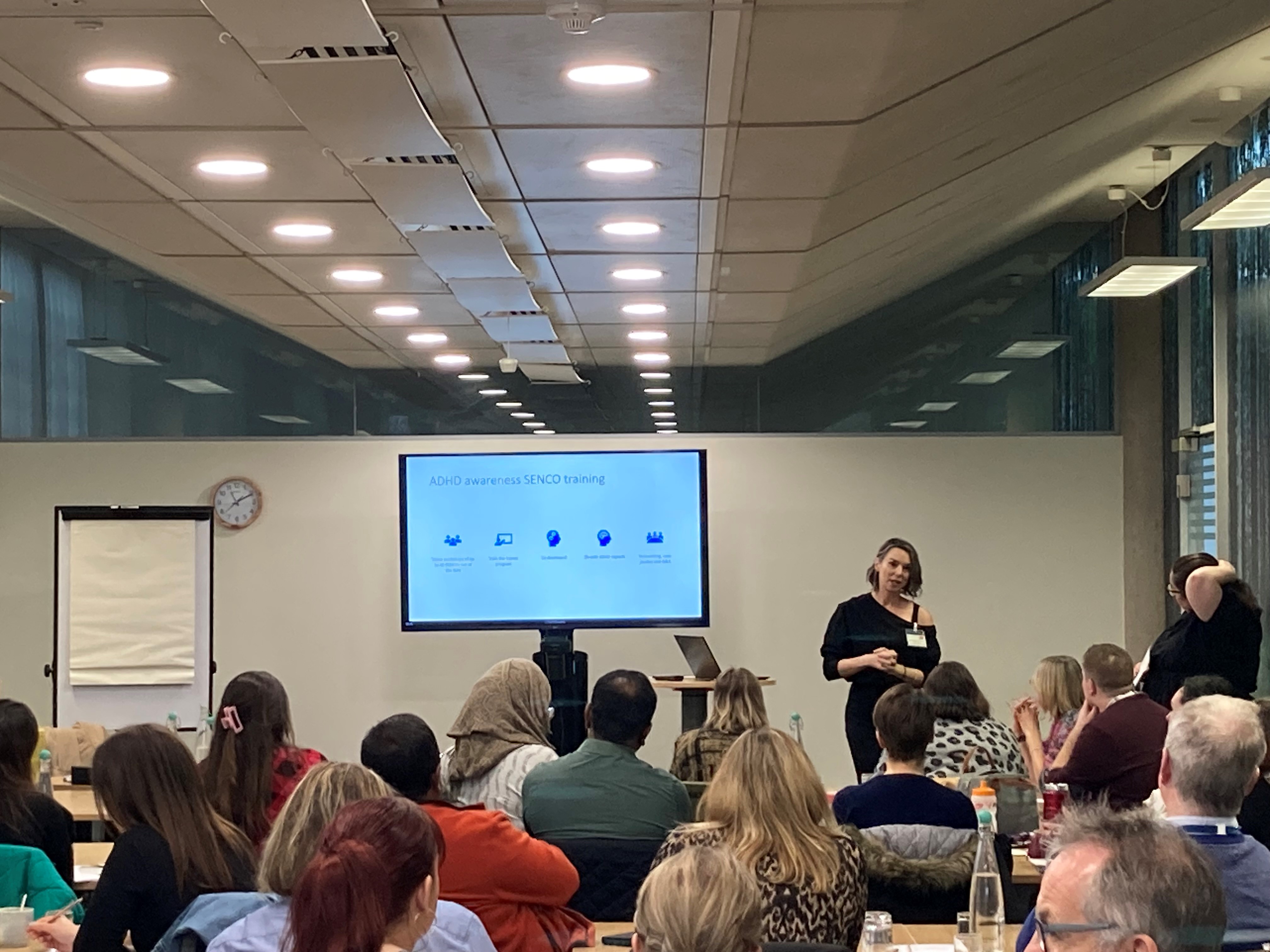 People at network event